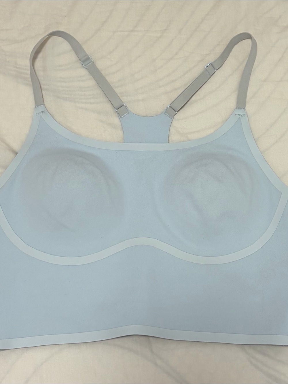 PINK Victoria's Secret Light Blue Racerback Sports Bra